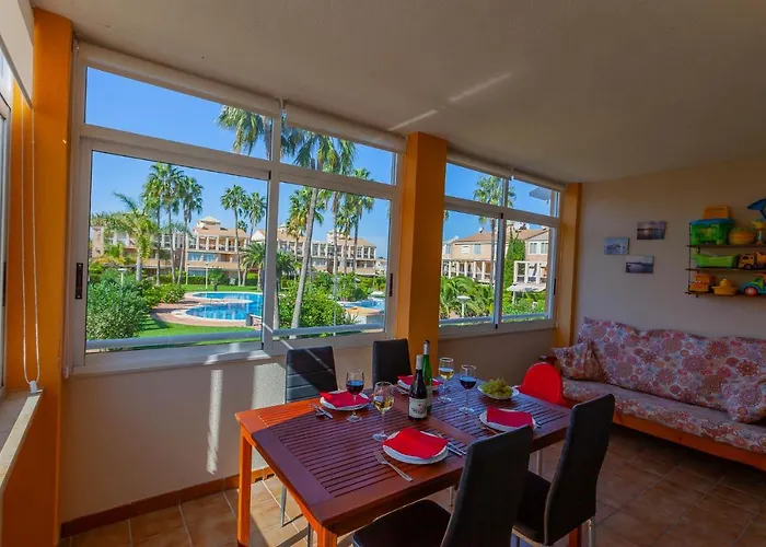 公寓 Playa Con Piscina Y Terraza En Urbanizacion De Lujo *